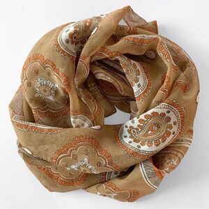 Vintage Paisley Print Scarf Made in Italy
